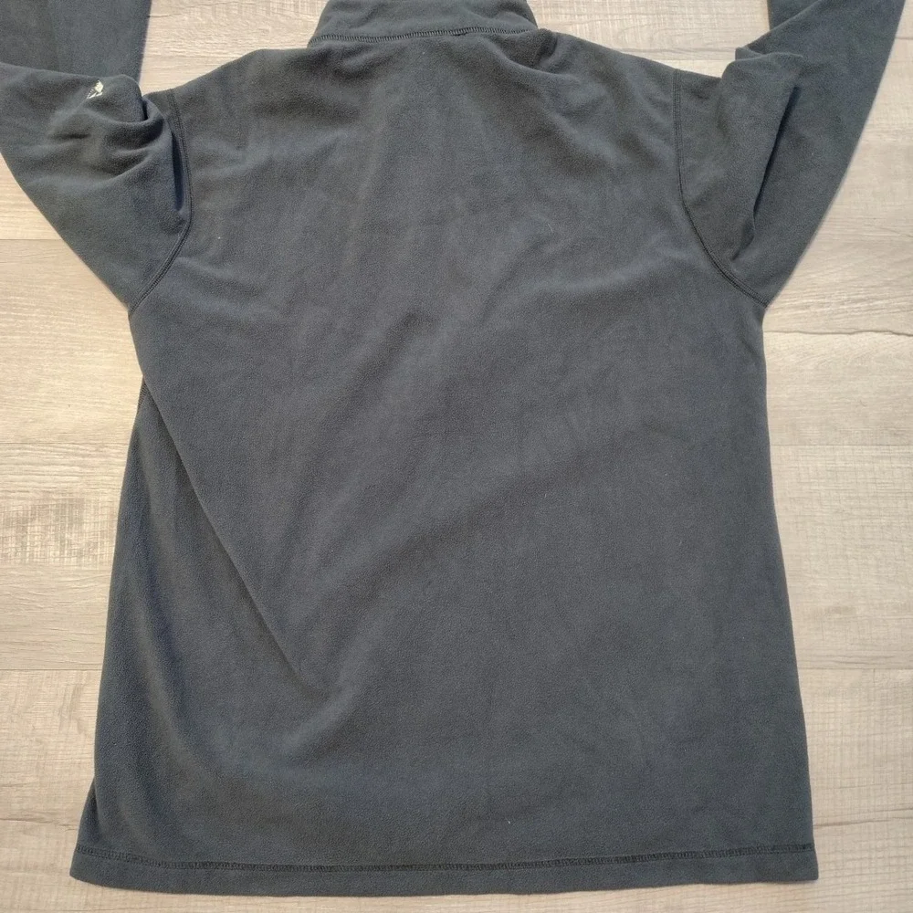 Eddie Bauer First Ascent 1/4‎ Zip Pullover Mens Large Gray Fleece Soft Chest Zip